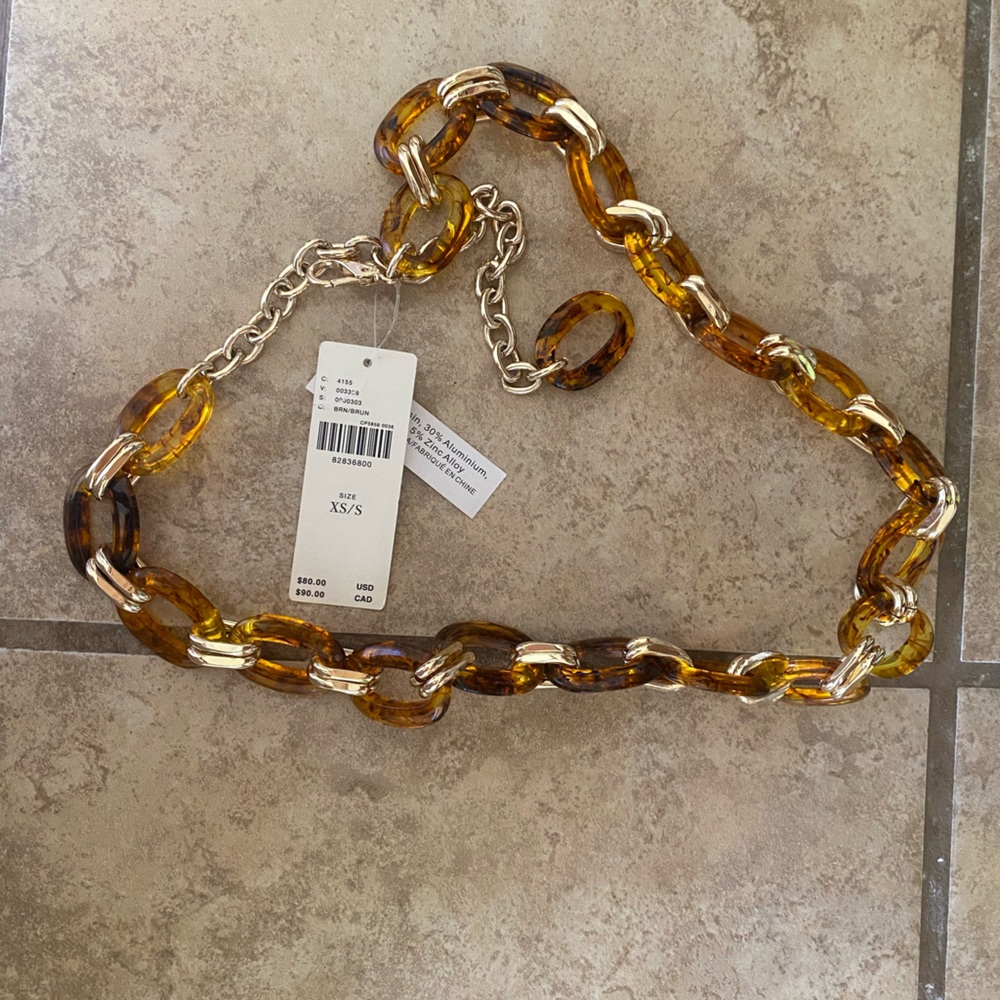NWT Anthropologie Enamel and Metal Belt XS/S